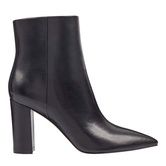 BRAND NEW Marc Fisher Ulani Heeled Leather Bootie - Picture 1 of 2